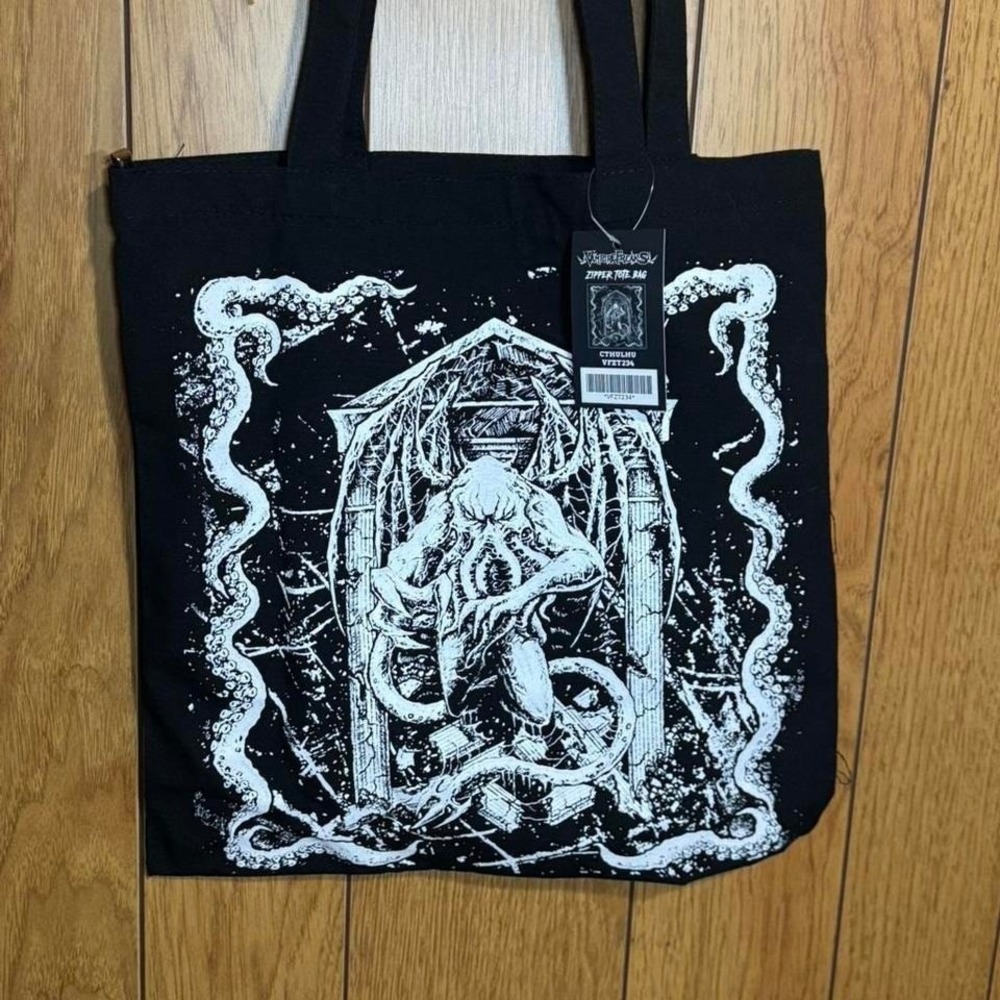 Vampire Freaks Cthulhu Zipper Tote‎ Bag NEW
